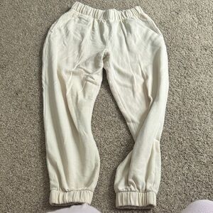 H&M Women's Off-White Jogger Pants
